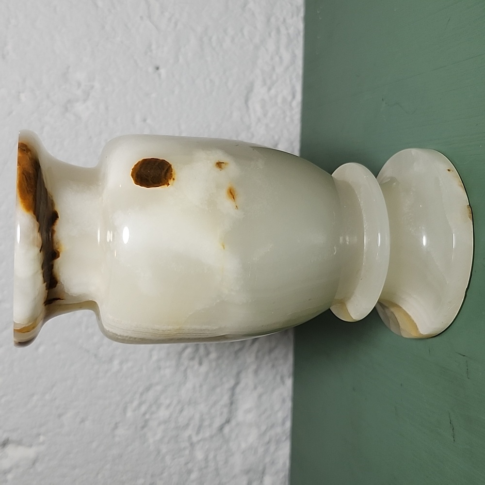 Vintage ONYX Marble Vase - Picture 4 of 6